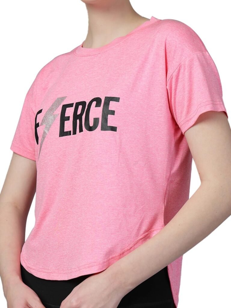 CHKOKKO Stylish Activewear Gym Tshirt for Women Workout Sports T Shirt