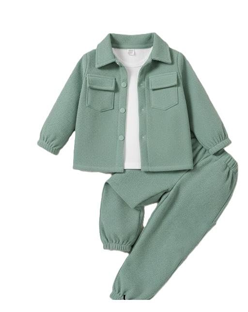 Kids Boys Top Bottom Set Soft Cotton Comfortable Casual Outfit For Play School And Everyday Activity Set