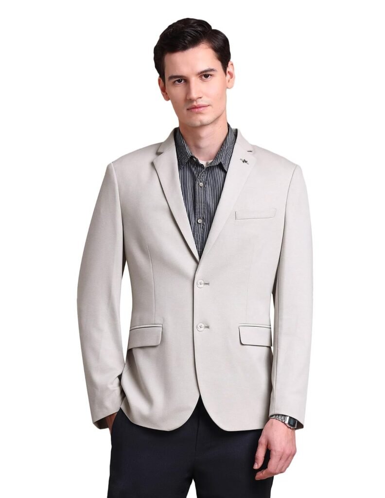 Arrow Knitted Blazer for Men – Slim Fit, Button Closure Casual Blazer for Men