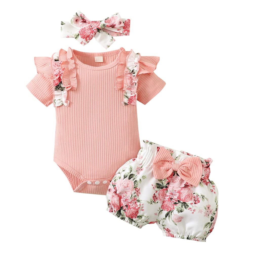 Hopscotch Girls Cotton and Polyester Short set