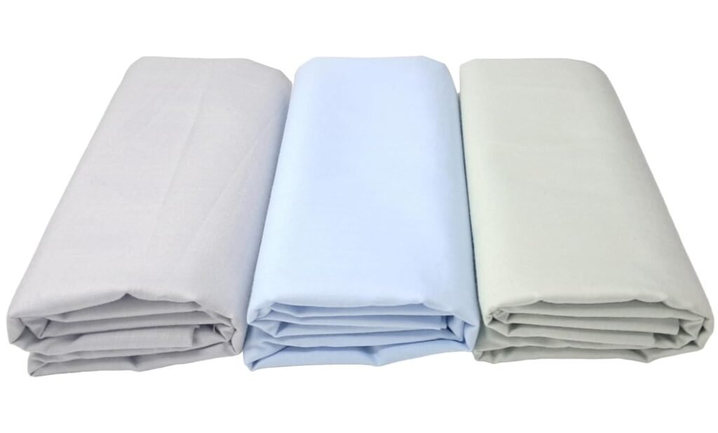 MAMRAJ Men’s Premium Unstitched Cotton Blend || 2.5m || Fabric for Shirt ( Formal, Casual Wear.) Set of 3 Shirt