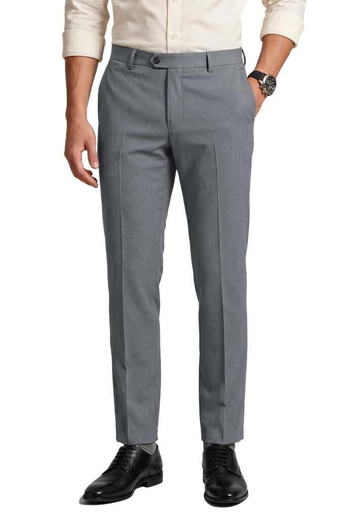 Peter England Men Mid Rise Neo-Slim Formal Trouser