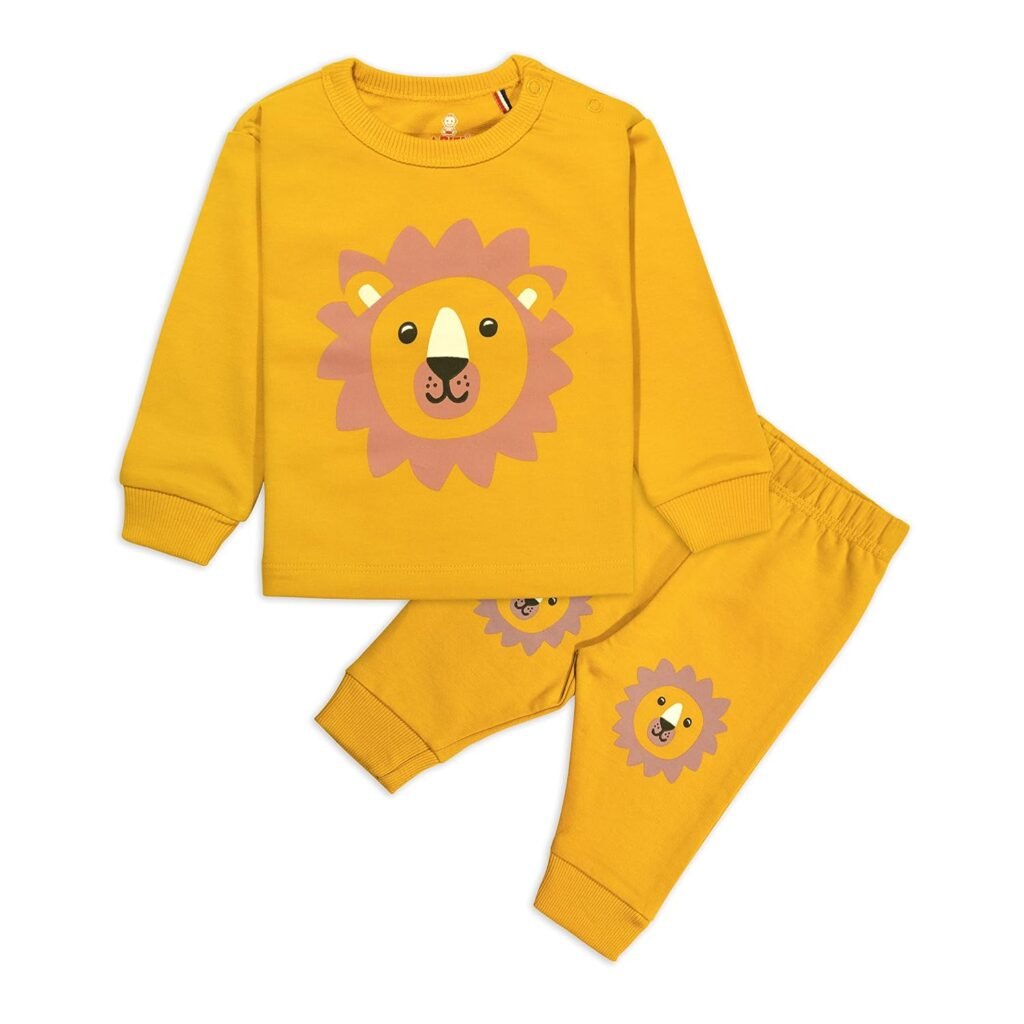 Real Basics Unisex Cotton Fleece Full Sleeve Track Suit for Boys & Girls