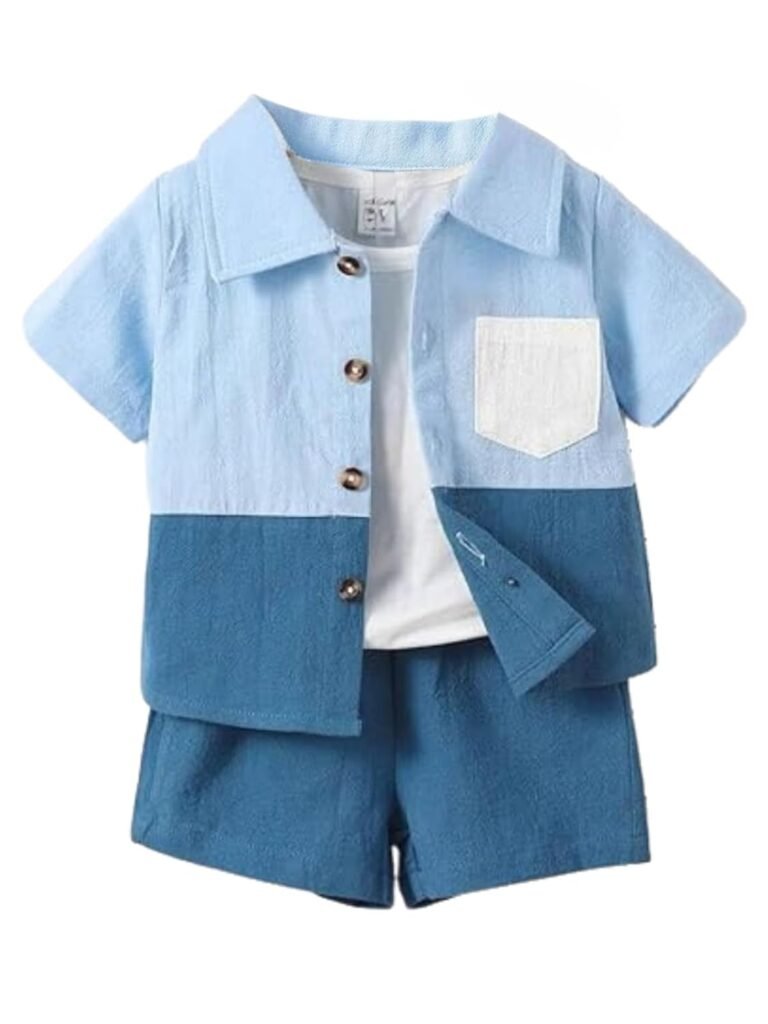 Stylish Boys Co ords Dress Set | Printed Shirts and Shorts for Kids Clothes