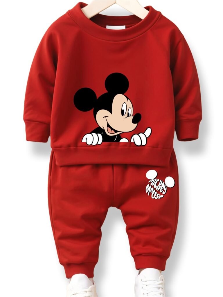 minicult Mickey cotton Kids Coords matching Tshirt and pant set with character print (Pack of 1) minicult Mickey cotton Kids Coords matching Tshirt and pant set with character print (Pack of 1)
